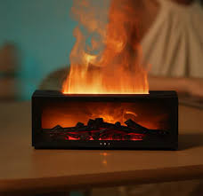 دستگاه بخور سرد طرح شومینه سه بعدی آروماتراپی